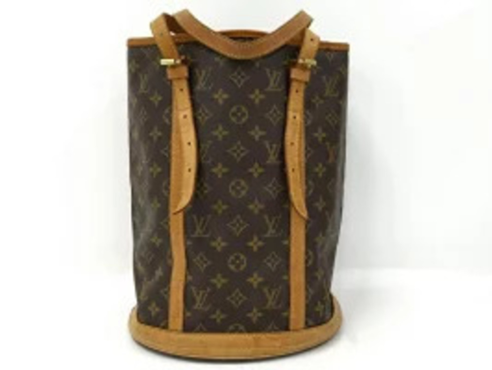 Louis Vuitton Monogram Bag Bucket Shoulder Brown